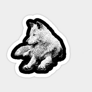 White wolf Sticker